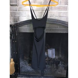 Black cut out dress